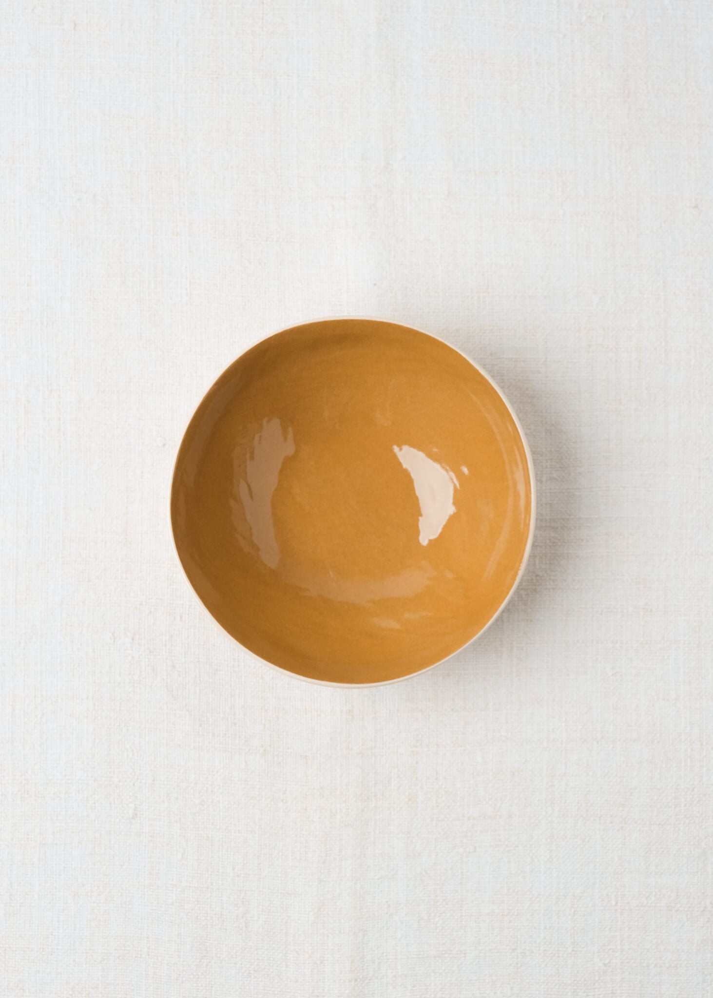 Handmade Olive Bowl – Mustard
