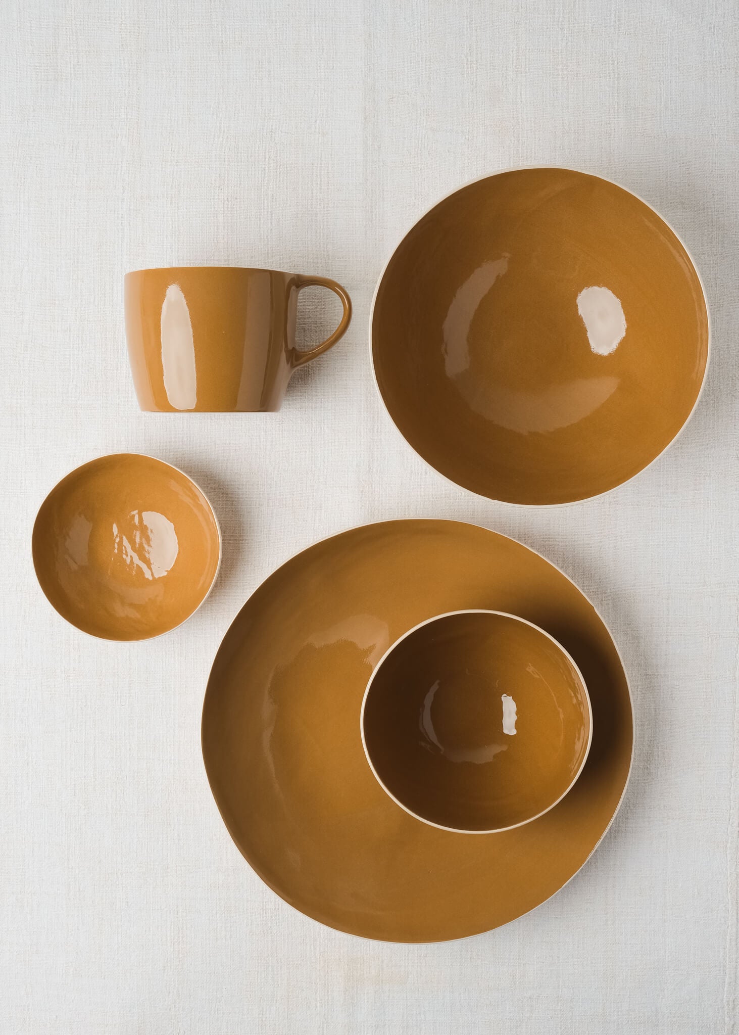 Handmade Olive Bowl – Mustard