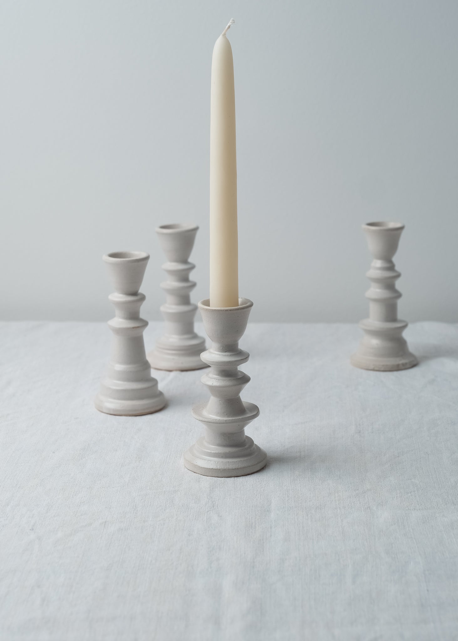 Stoneware Candlestick