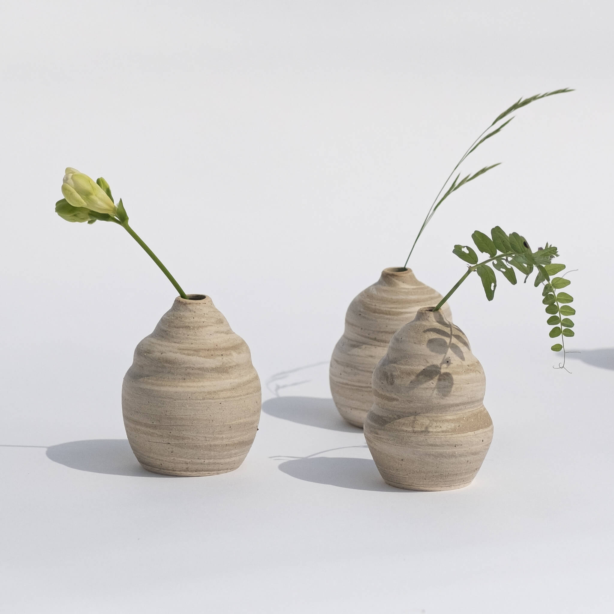 Three Small Sandscape Vase by  Julija Pustovrh