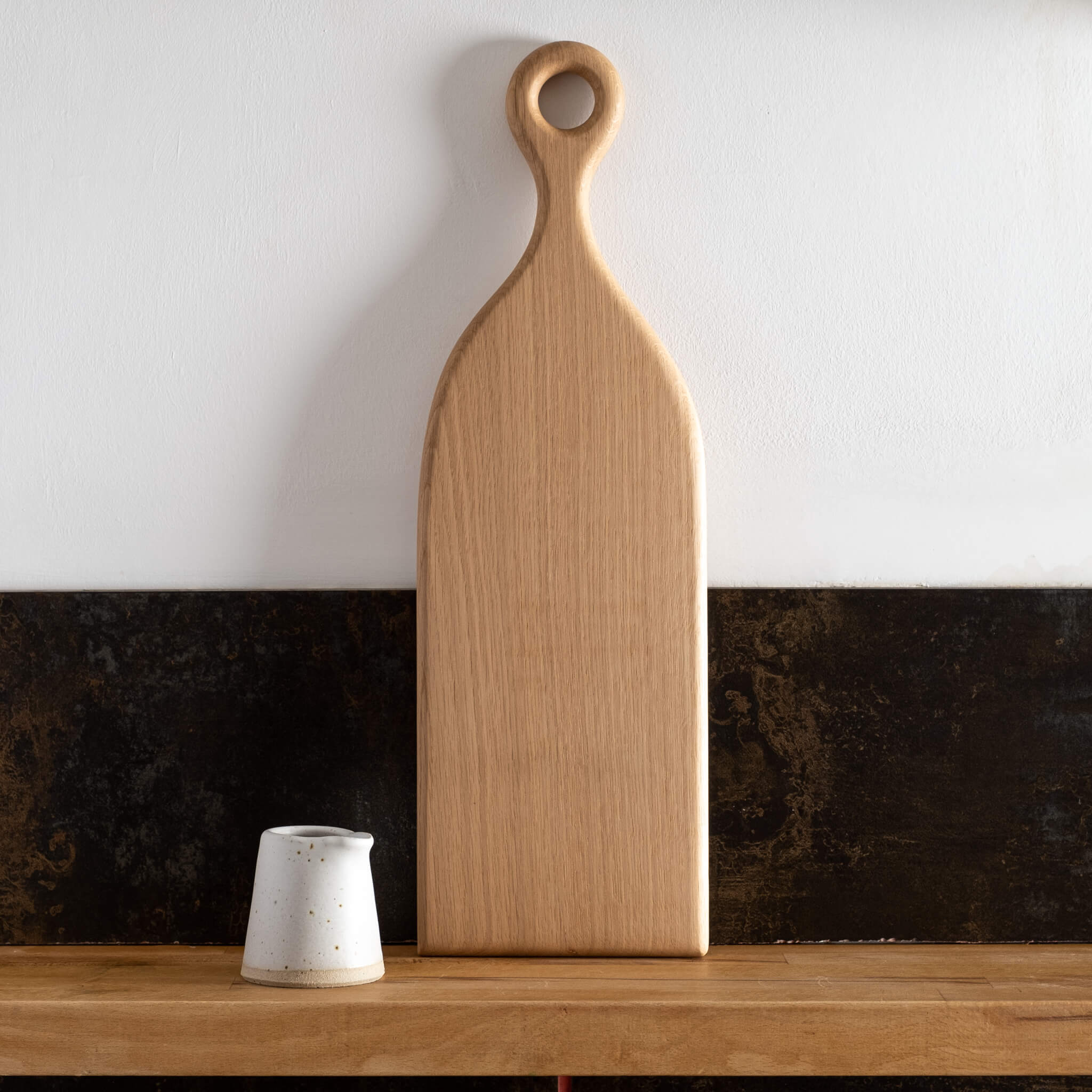 Forge Creative Long Oak Chopping Board on shelf