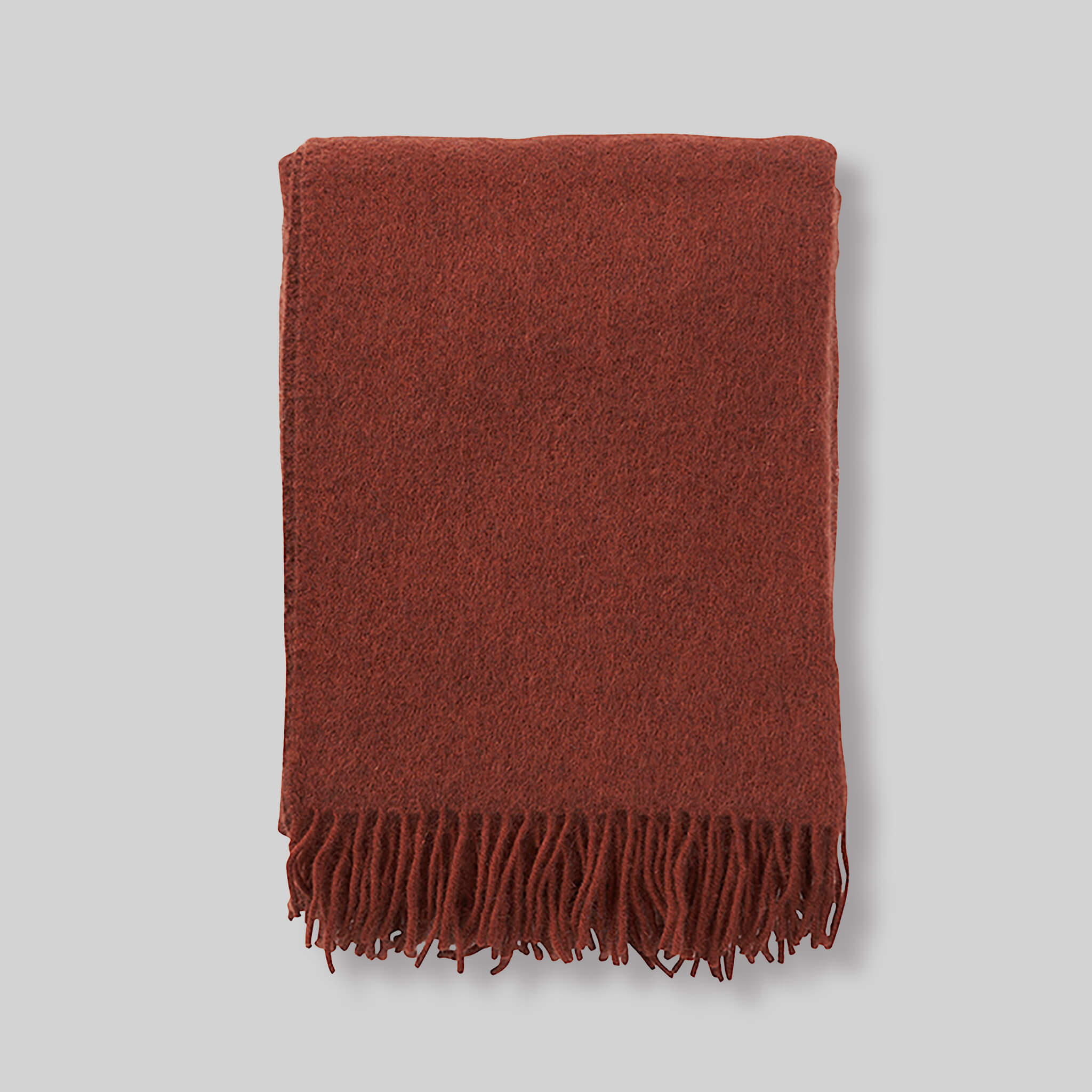Gotland Wool Blanket – Rust