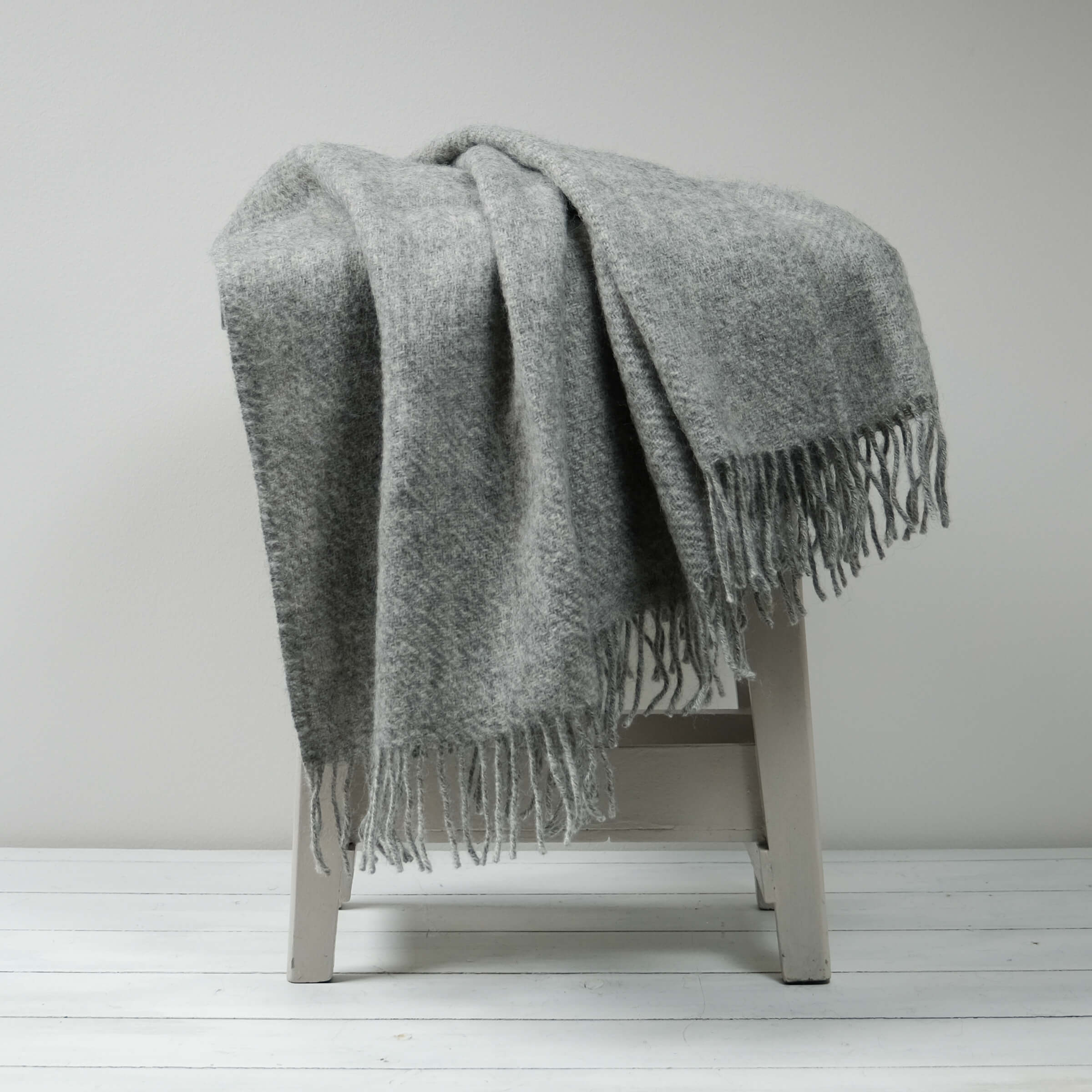 Gotland Wool Blanket – Natural Grey