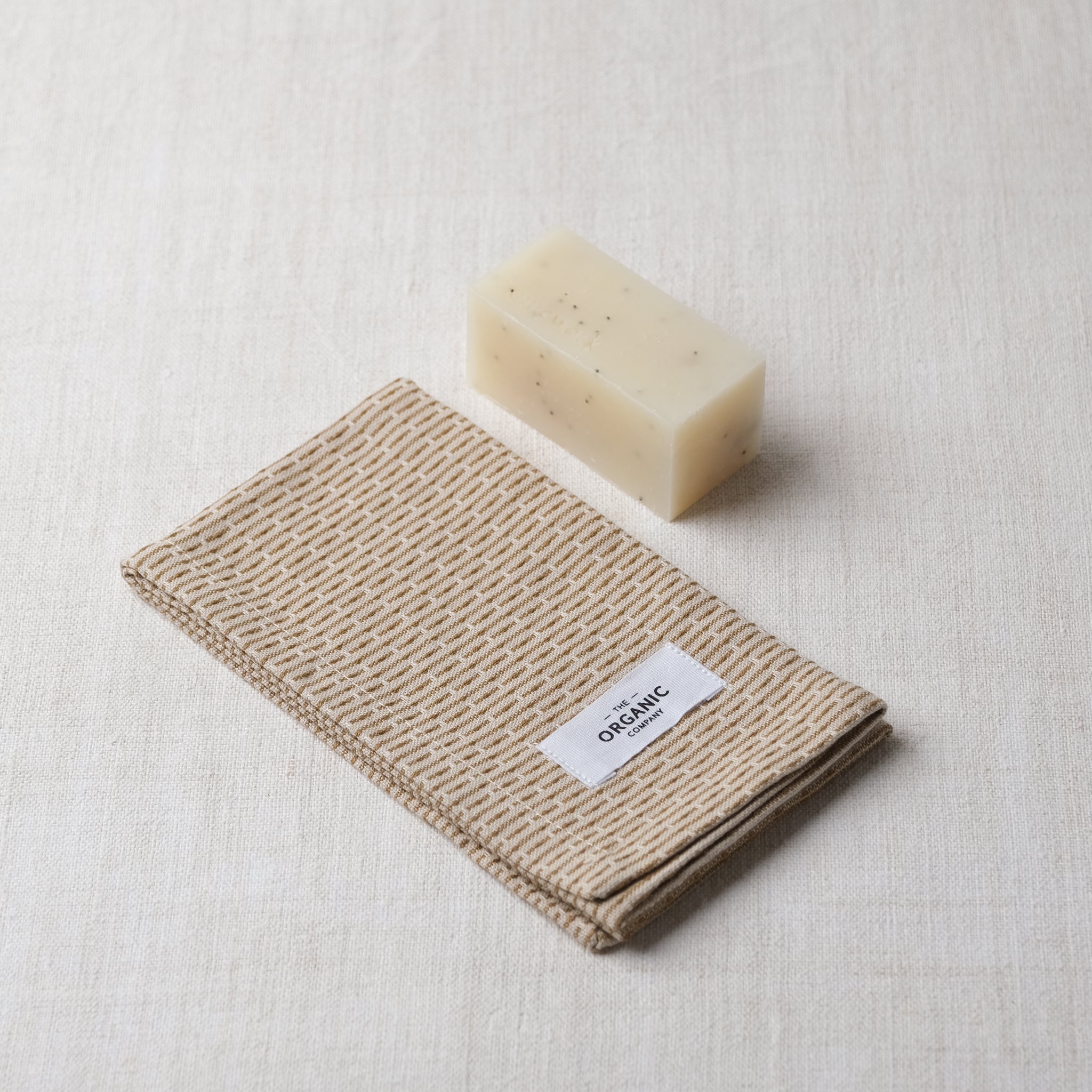 Kitchen &amp; Wash Cloth - Stone Khaki