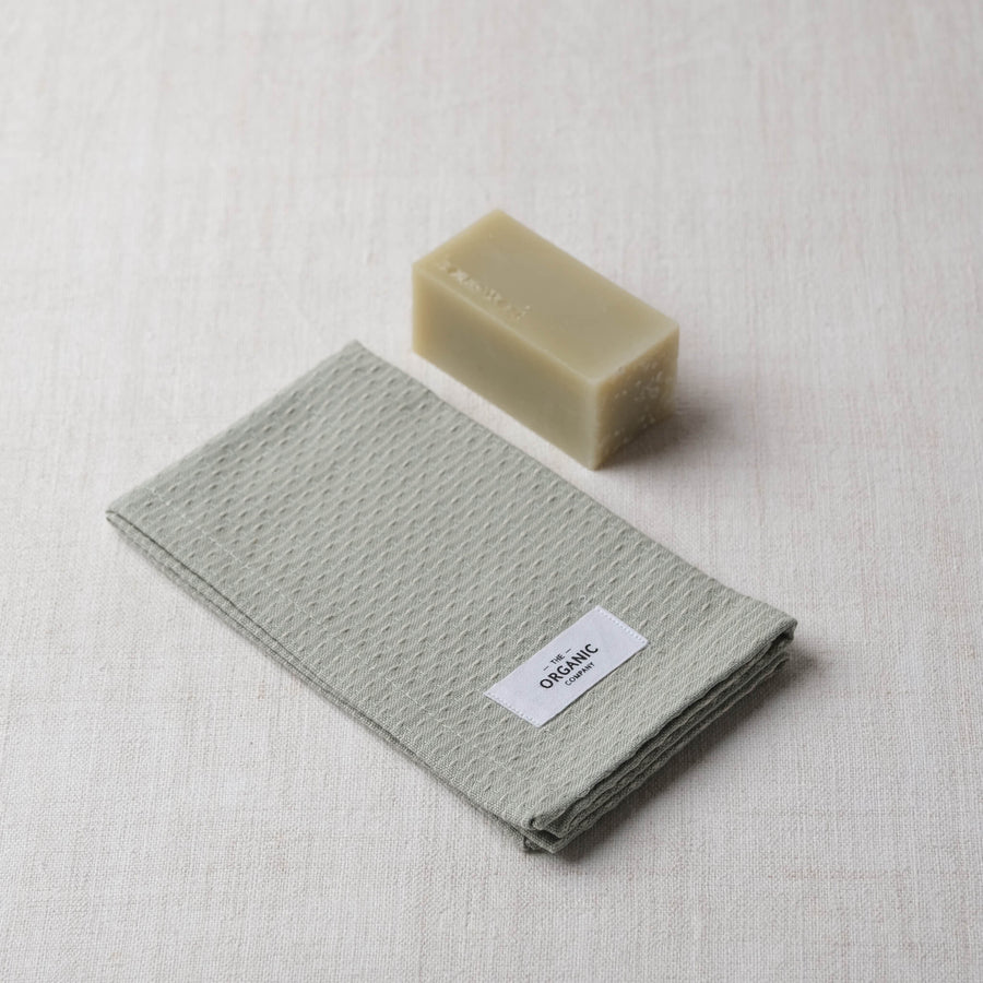 Kitchen & Wash Cloth - Stone Khaki