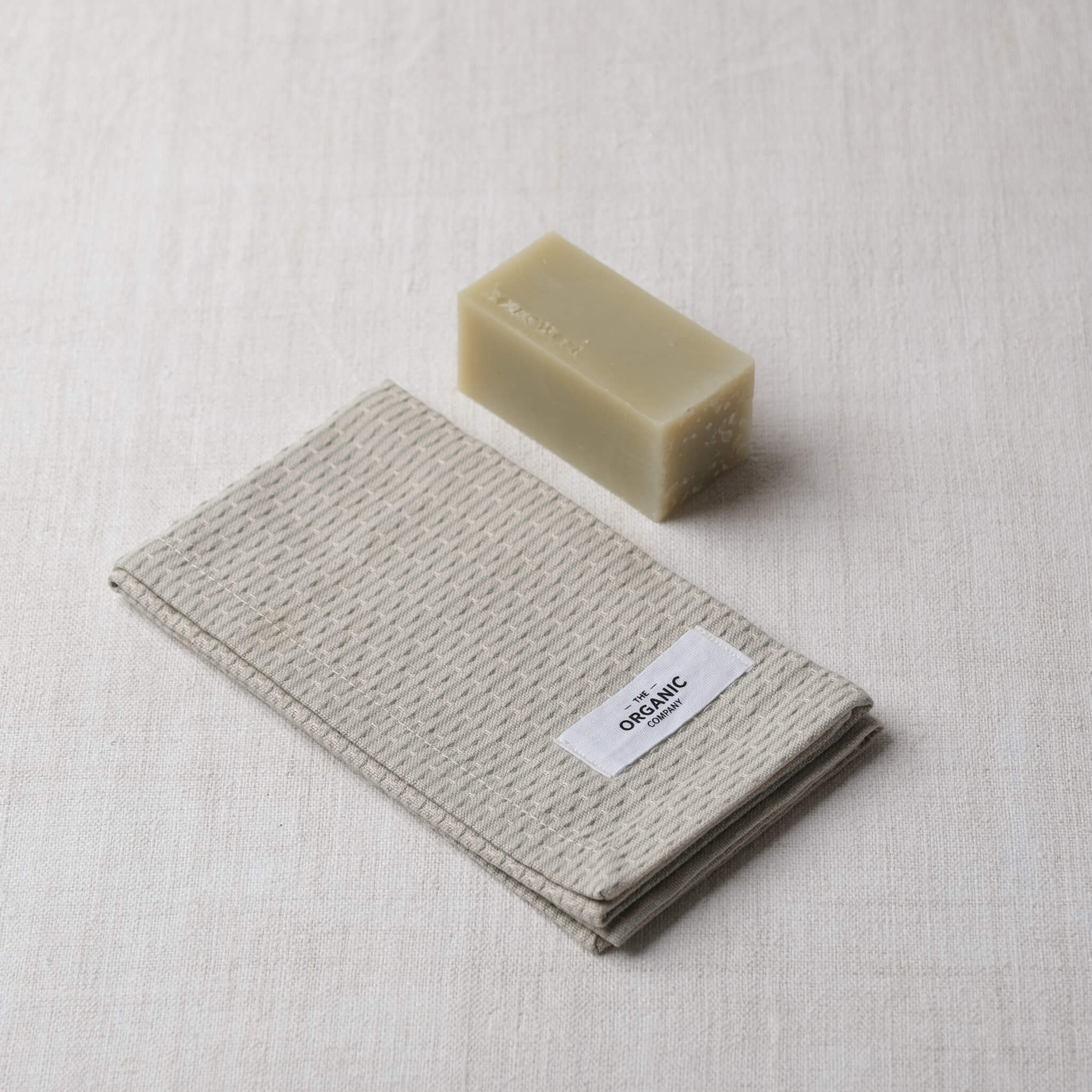 Kitchen &amp; Wash Cloth - Stone Khaki