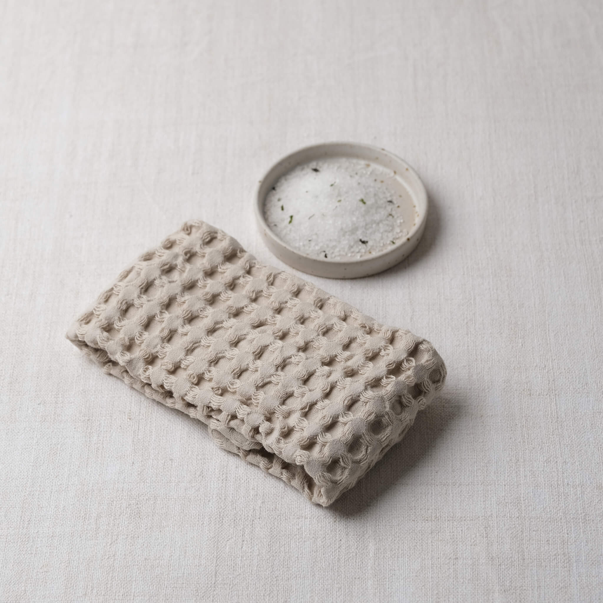 Big Waffle Wash Cloth - Stone