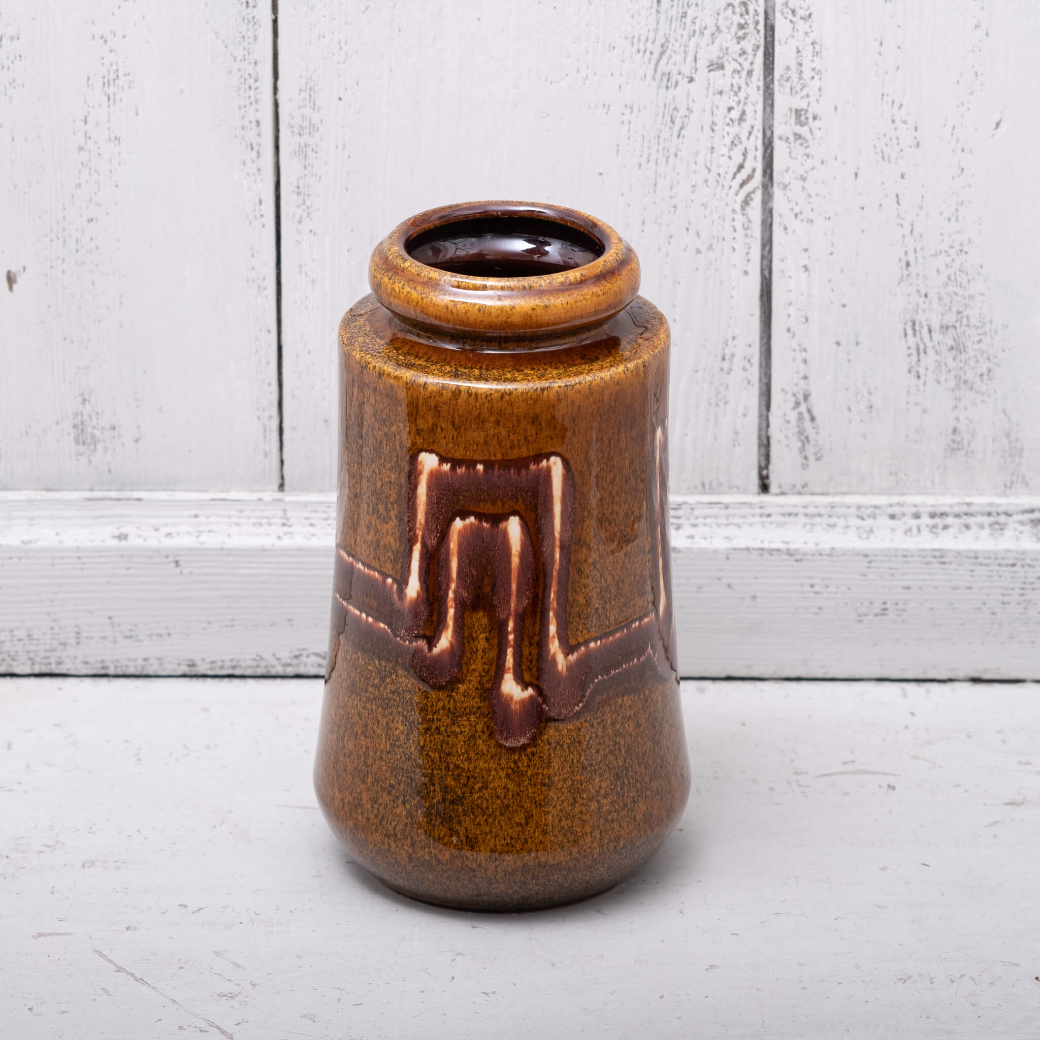 Vintage West German Vase – with geometric pattern